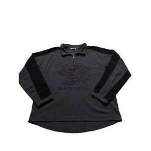 Colorado Timberline Mens 1/4 Zip Pullover Fleece Sweater Blackjack Eagle Size M